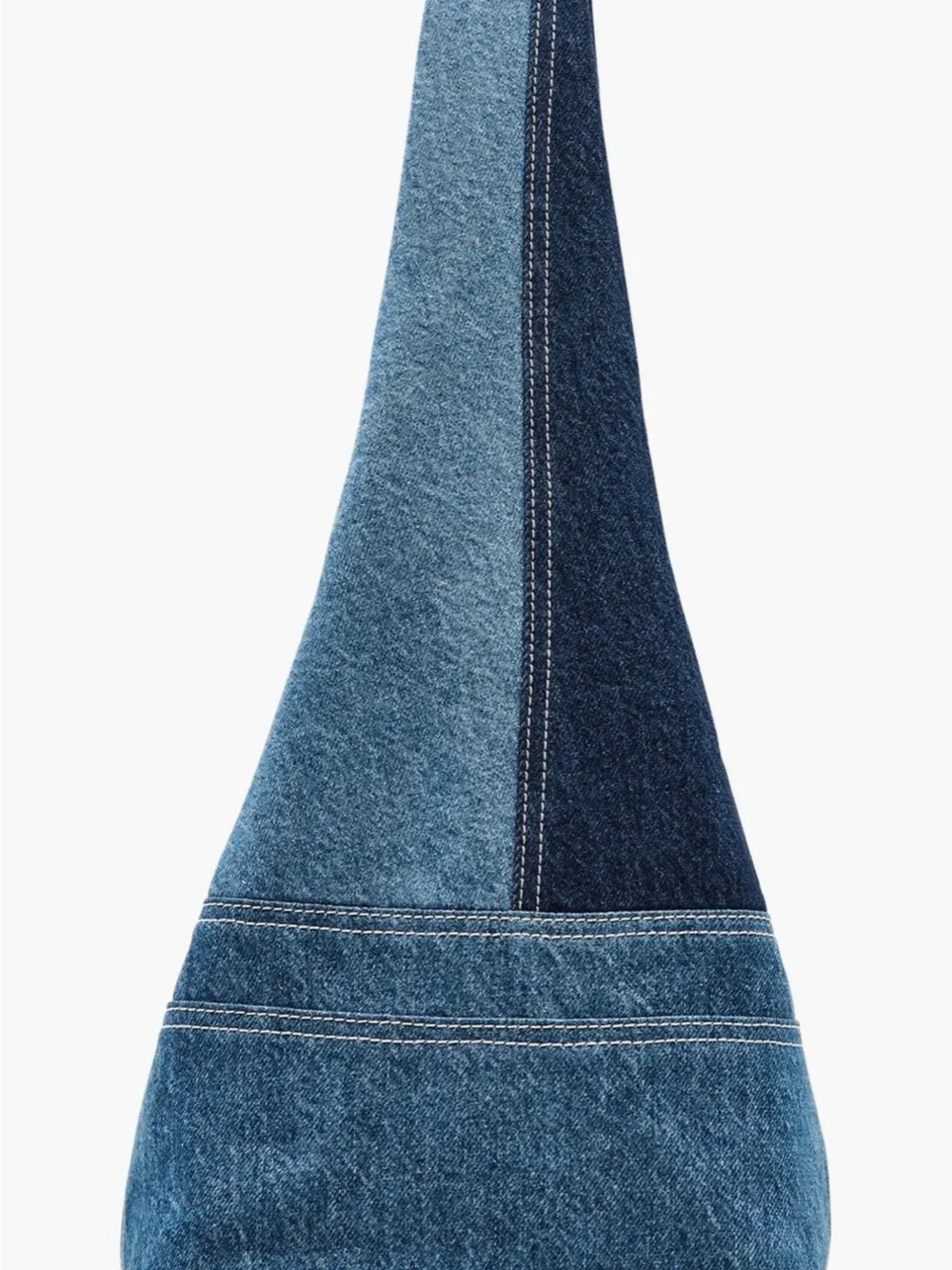 Marc Jacobs Denim Patchwork Sack Bag in Blue